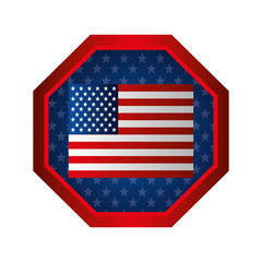 united states of america emblem vector illustration design
