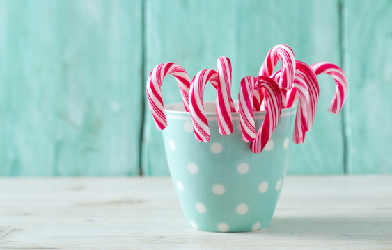 Christmas striped candies