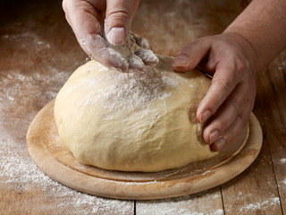 fresh raw dough