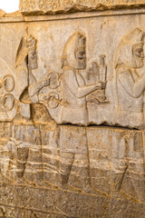 Armenian tribute relief detail Persepolis