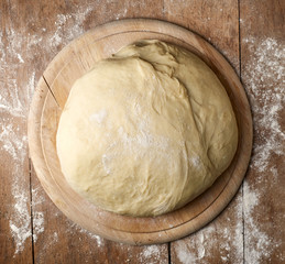 fresh raw dough