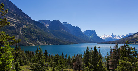 Fototapeta na wymiar glacier national park