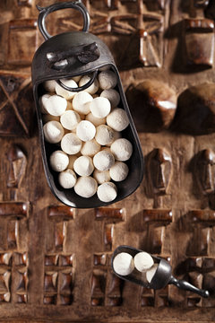 kurt kurut - asian dried yogurt balls.