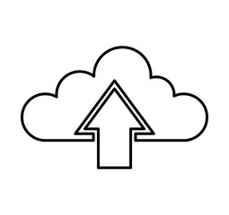 cloud computing isolated icon vector illustration design