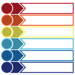 Obraz premium Template Infographic strip point 6