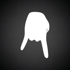 Baseball catcher gesture icon