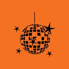 Night clubs disco sphere icon