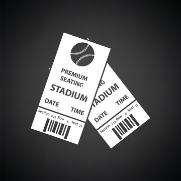 Baseball tickets icon