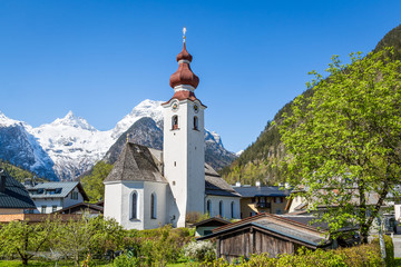 Austrian village in the alps, Lofer, Austria