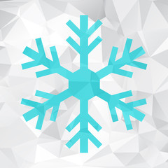 Abstract Christmas geometric snowflake