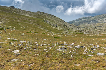 Fototapeta na wymiar Panorama from Banderitsa pass to Spano Pole, Pirin Mountain, Bulgaria