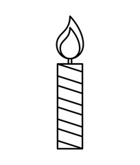 candle flame isolated icon vector illustration design