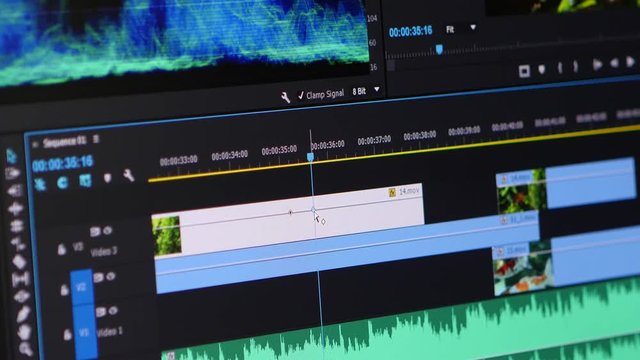 Video Editing Software Going Through The Timeline Frame By Frame Point Of View