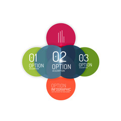 Vector business infographics, option select