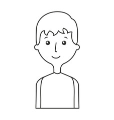 young man avatar character vector illustration design
