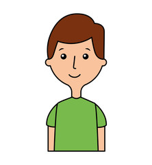 young man avatar character vector illustration design