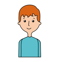 young man avatar character vector illustration design