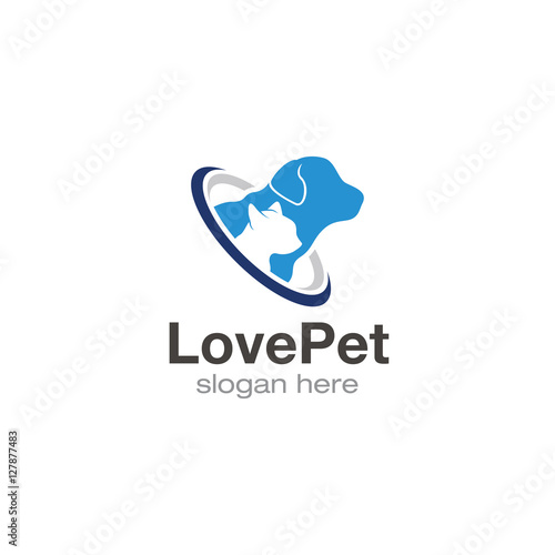 Pet Lover Logo Design Vector Stock Image And Royalty Free Vector