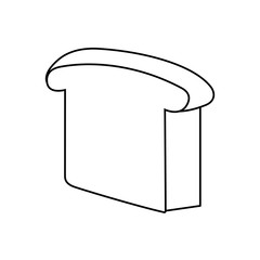 toast bread isolated icon vector illustration design
