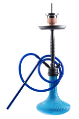 Modern hookah isolated on white background