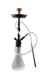 Modern hookah isolated on white background