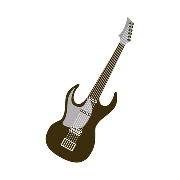 electric guitar isolated icon vector illustration design