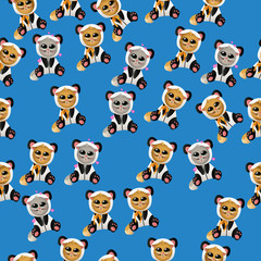 cat in panda costume