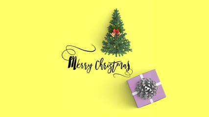 Merry christmas  on color background