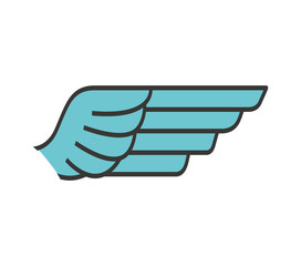 Obraz premium angel wing isolated icon vector illustration design