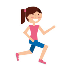 athlete running character icon vector illustration design
