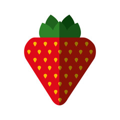 strawberry fresh fruit isolated icon vector illustration design