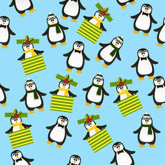 cute Christmas penguin
