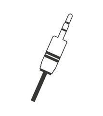 audio plug connector icon vector illustration design