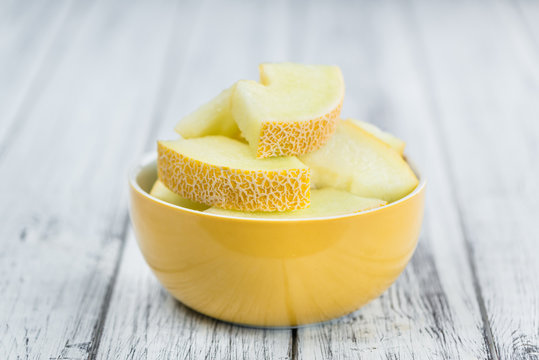Honeydew Melon (selective focus, close-up shot)