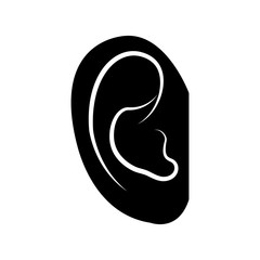 ear audio organ icon vector illustration design