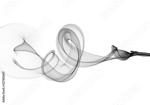 "abstract black flame smoke frame over white background with copyspace