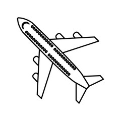airplane flying isolated icon vector illustration design