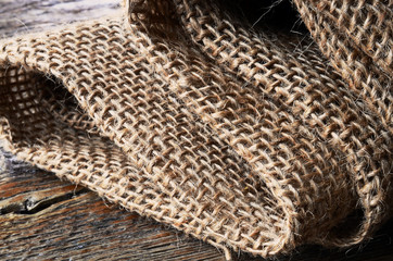 Folded Burlap Fabric