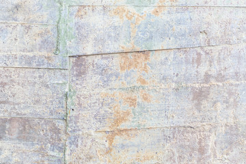 Old rusty metal wall background and texture
