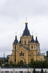 Fototapeta na wymiar st. nevski, alexander cathedral in nizhny novgorod ,russian federation