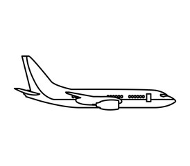 airplane flying isolated icon vector illustration design