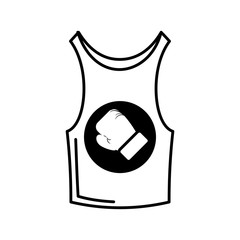 shirt boxing uniform icon vector illustration design
