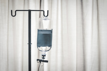 infusion bottle with curtain