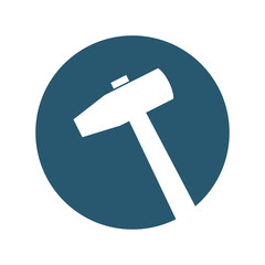 hammer tool isolated icon vector illustration design