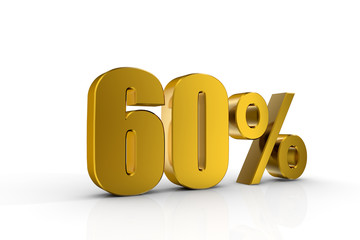 3d illustration 60%