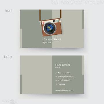 Photographer Business card template