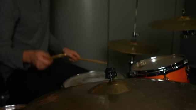 Man playing a drums