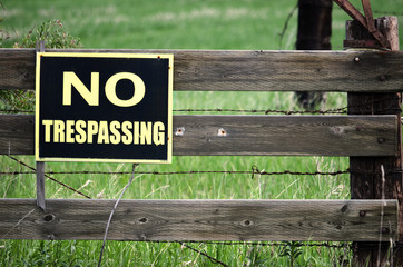 No Trespassing Sign