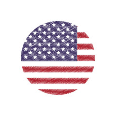 united states of america emblem vector illustration design