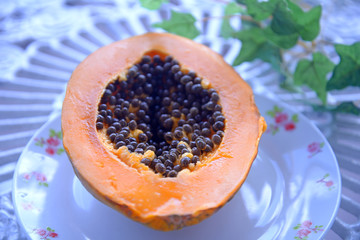 新鮮なフルーツパパイヤ